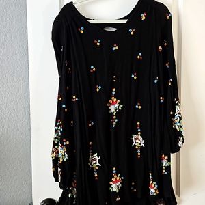 FREE PEOPLE EMBROIDERED TUNIC